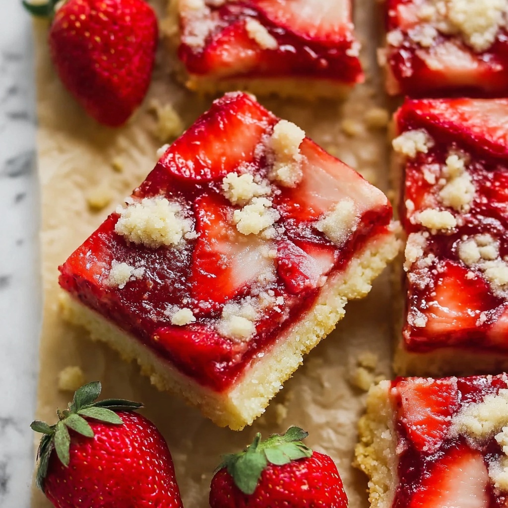 Strawberry Pie Bars Recipe - Recipe Image