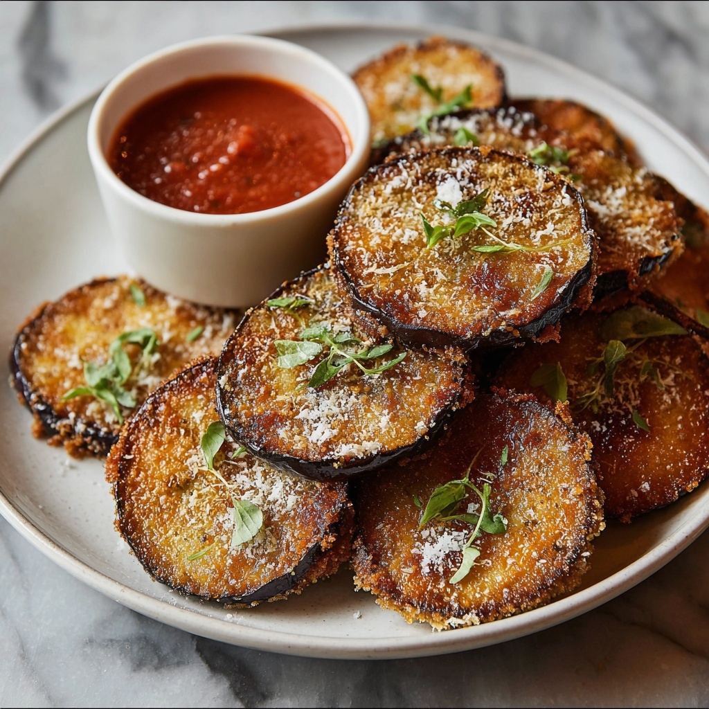 Crispy Fried Eggplant Recipe - Recipe Image