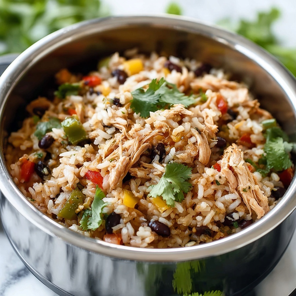 Instant Pot Weeknight Chicken and Rice Burrito Bowls Recipe - Recipe Image