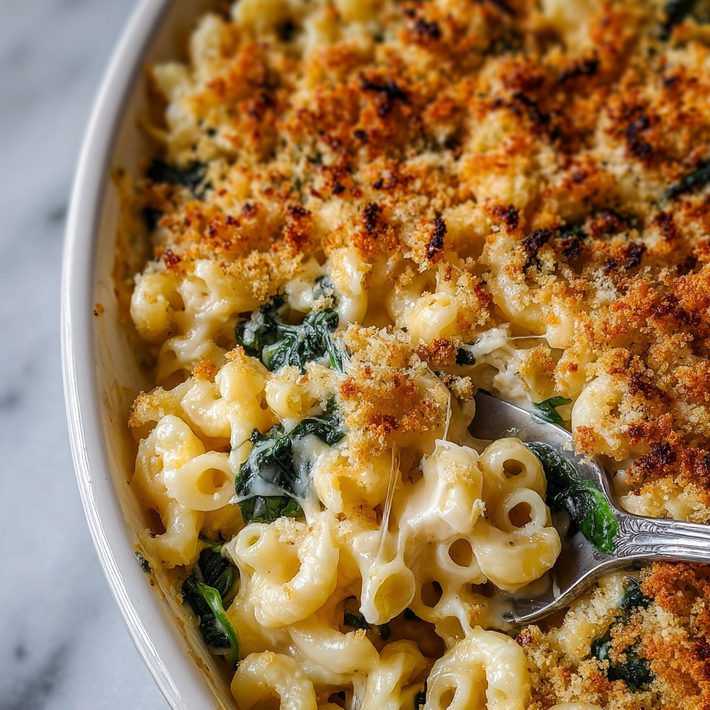 Swiss Chard and Roasted Garlic Mac and Cheese Recipe - Recipe Image