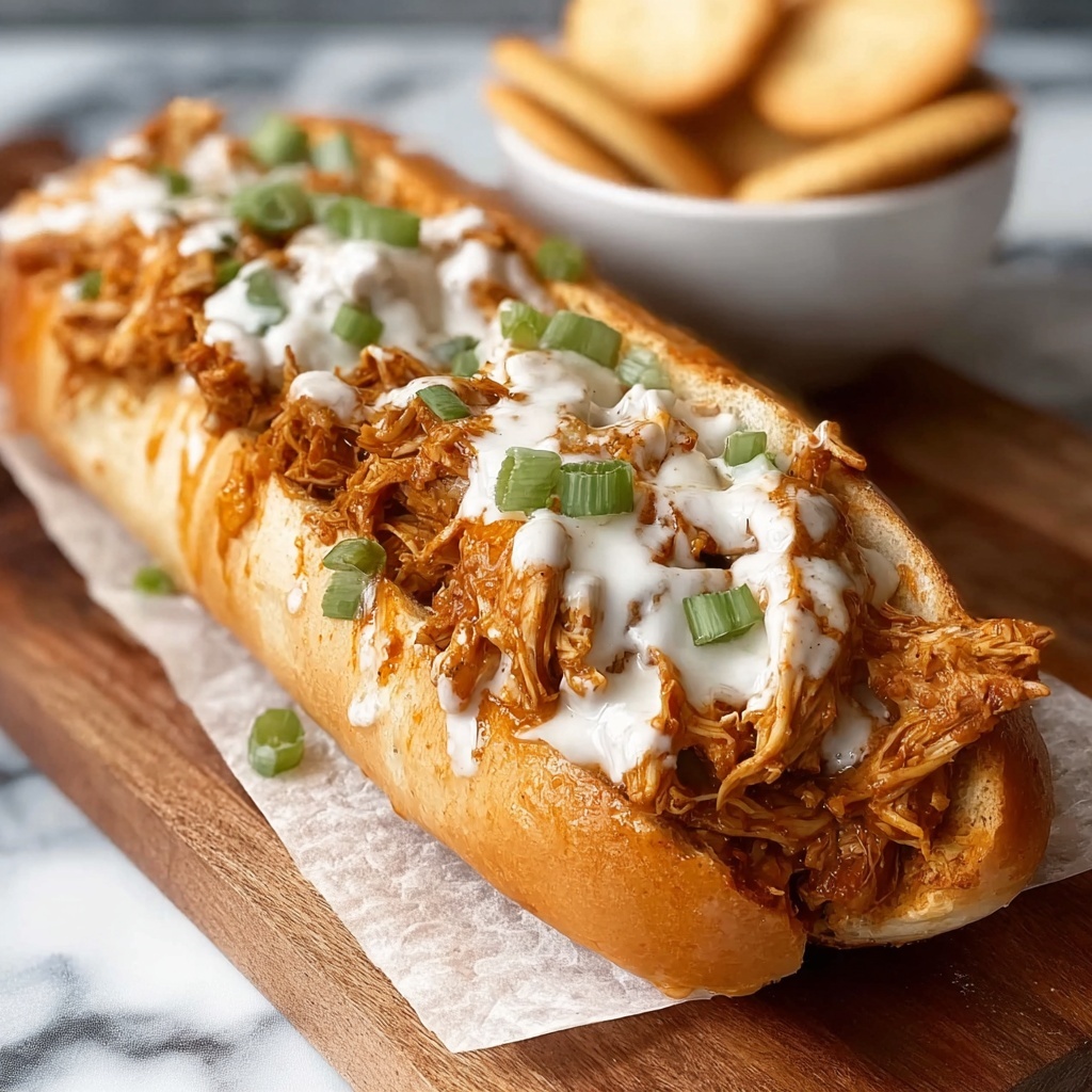 Buffalo Chicken Cheesesteak Sandwiches Recipe - Recipe Image