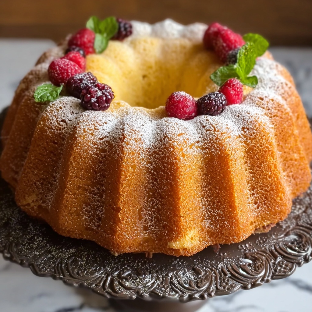 Million Dollar Pound Cake Recipe - Recipe Image