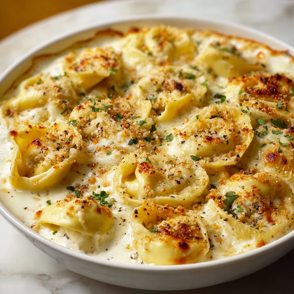 Alfredo Tortellini Bake Recipe - Recipe Image