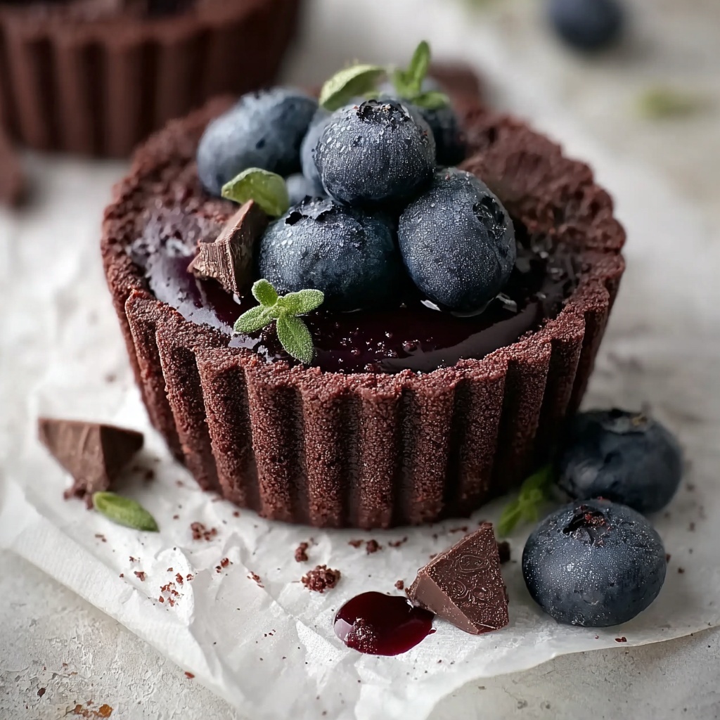 Dark Chocolate & Blueberry Frozen Yogurt Bites Recipe - Recipe Image