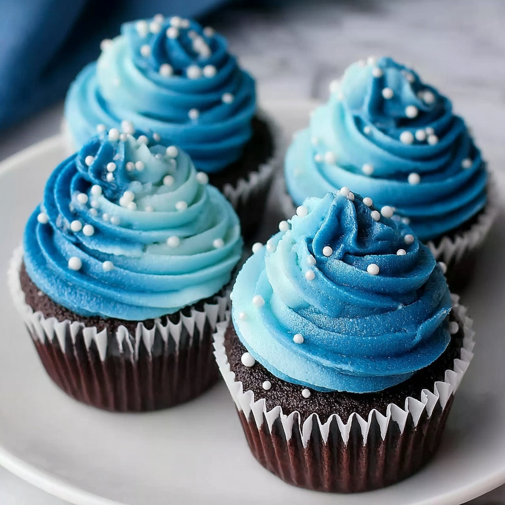 Blue Velvet Cupcakes Recipe - Recipe Image