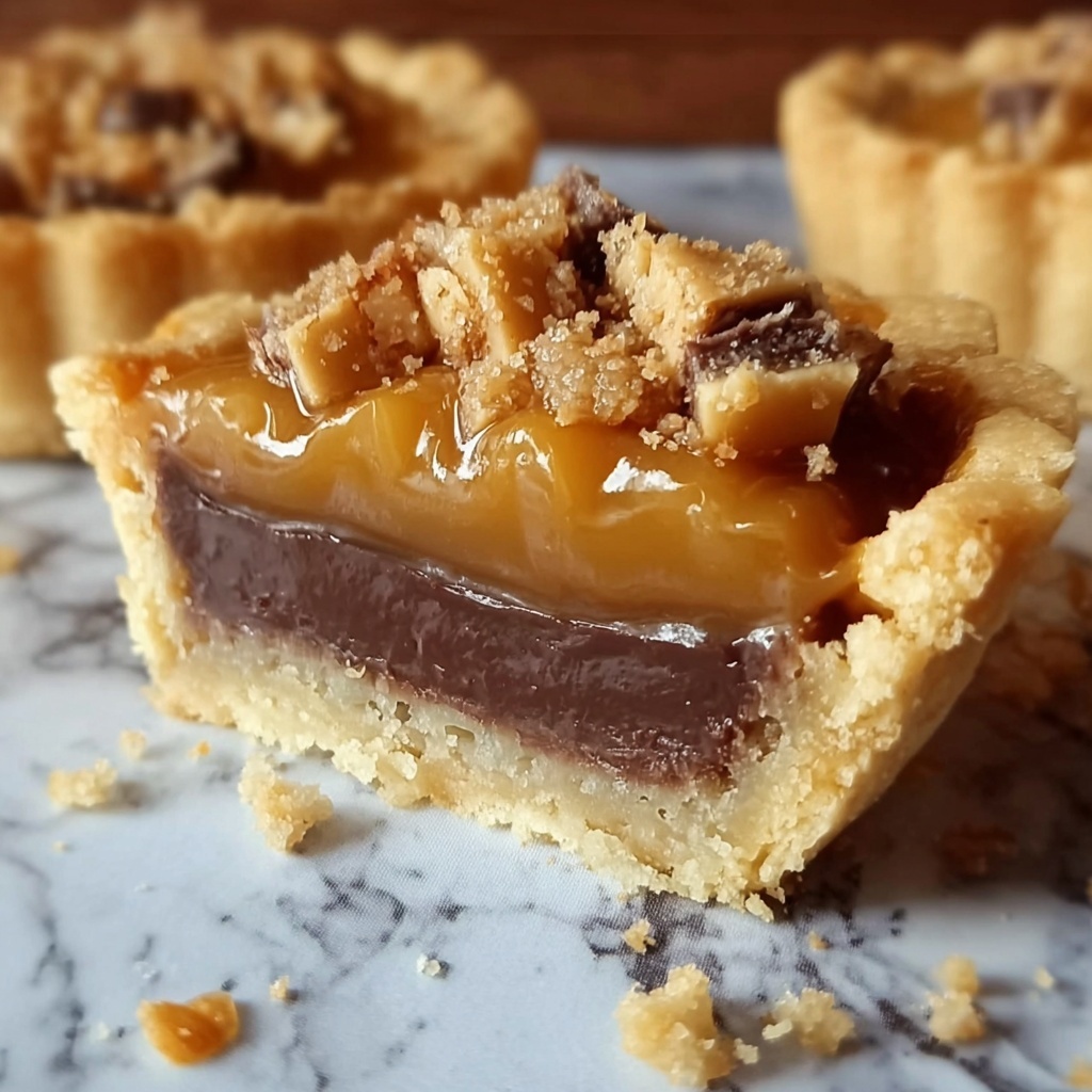 Butterfinger Caramel Crunch Mini Pies Recipe - Recipe Image