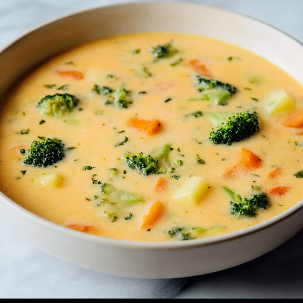 Cheesy Vegetable Soup Recipe - Recipe Image