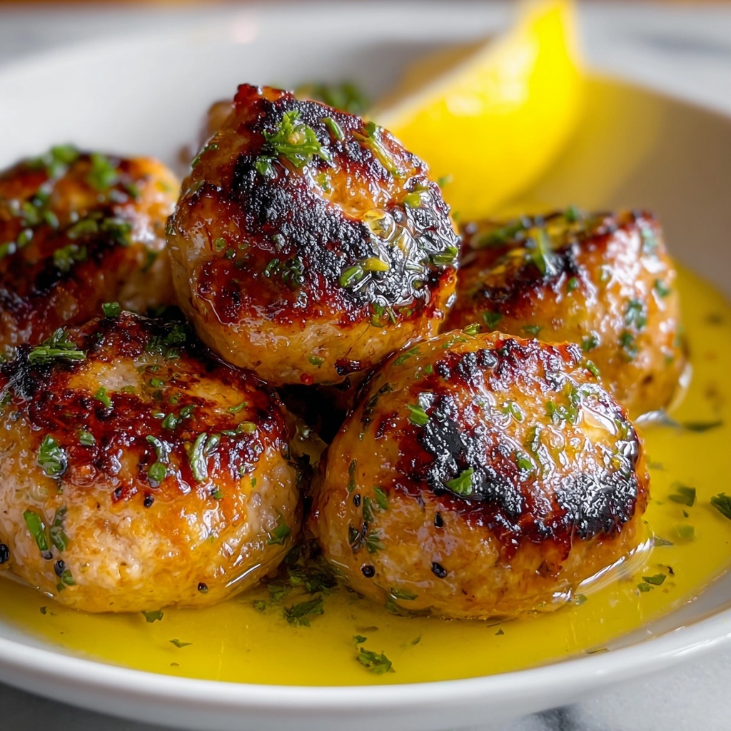 Lemon Pepper Chicken Meatballs Recipe - Recipe Image