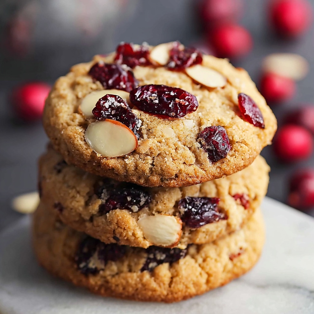 Gluten-Free Almond Flour Cookies with Cranberries and Maple Syrup Recipe - Recipe Image