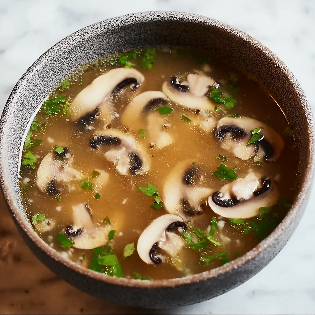 Japanese Clear Mushroom Soup Recipe - Recipe Image