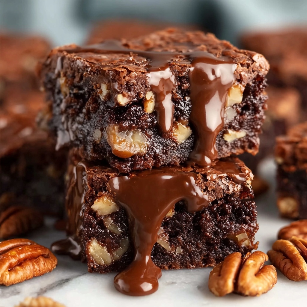 Turtles Brownies Recipe - Recipe Image