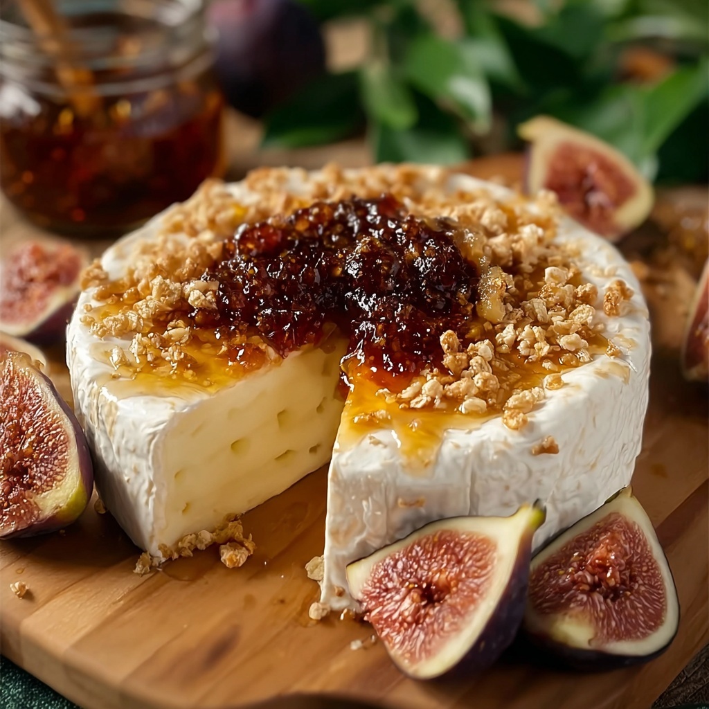 Boursin Cheese with Fig Jam and Pistachios Recipe - Recipe Image