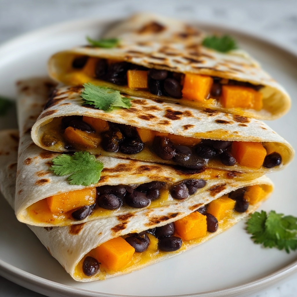 Roasted Sweet Potato and Black Bean Quesadillas Recipe - Recipe Image