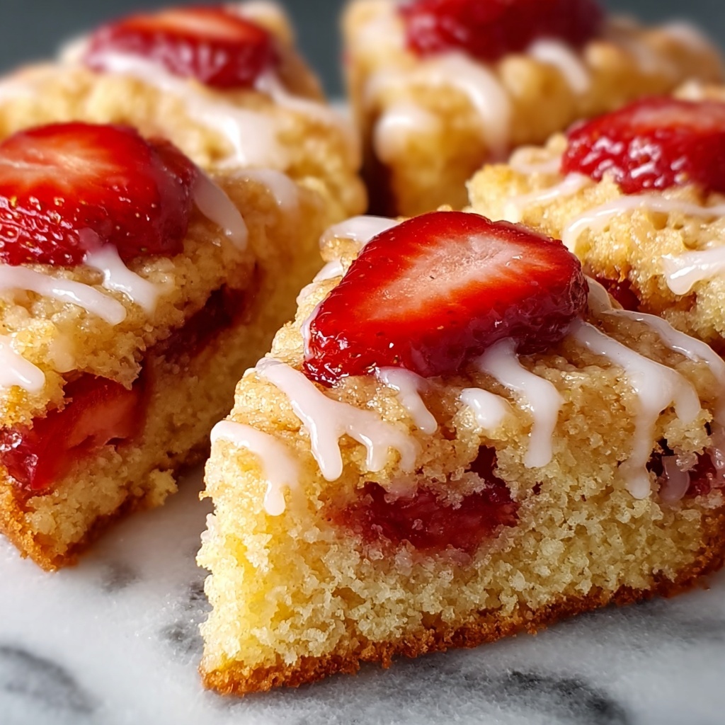 Glazed Strawberry Shortcake Scones Recipe - Recipe Image
