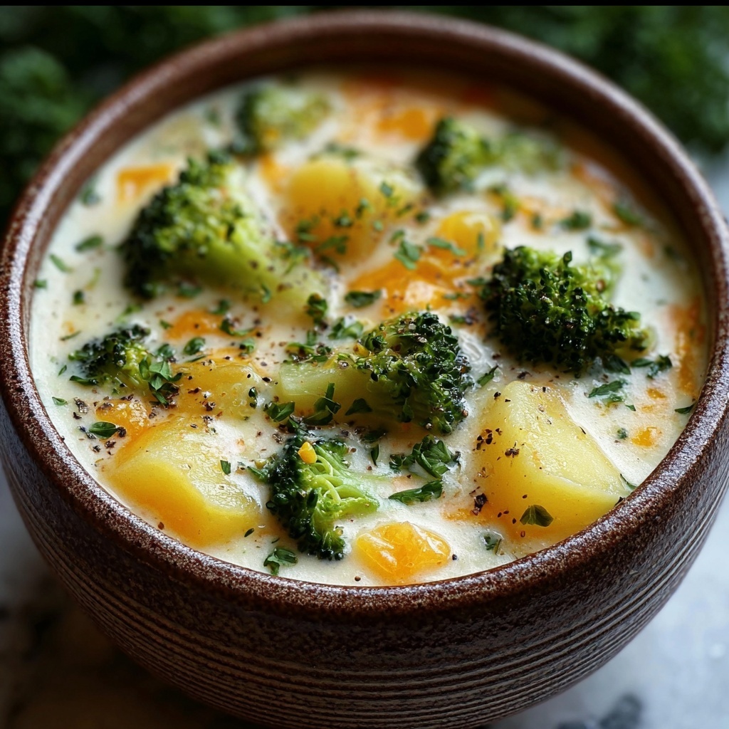 Crockpot Broccoli Cheddar Soup: Creamy Comfort Food Recipe - Recipe Image