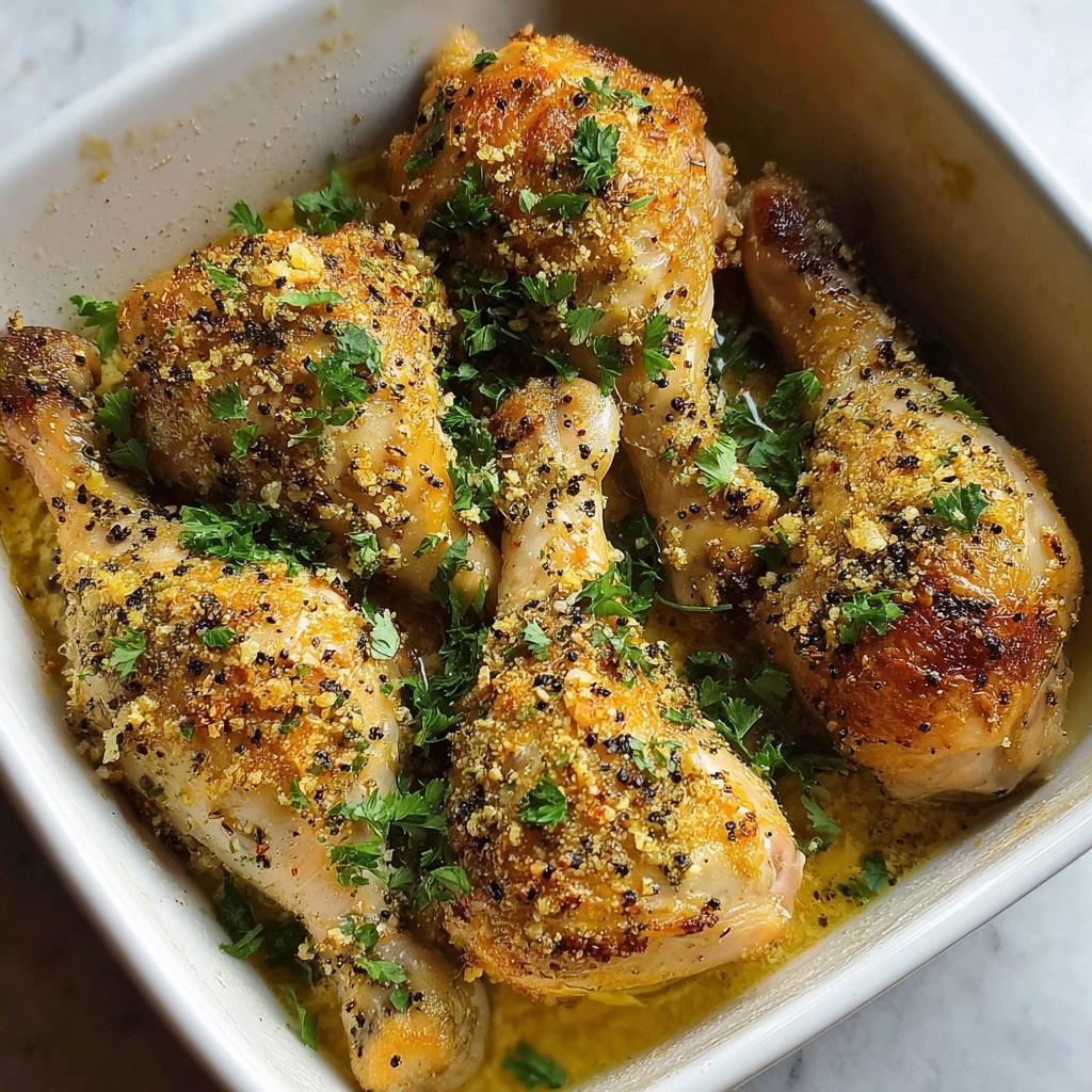 Garlic Parmesan Chicken Legs Recipe - Recipe Image