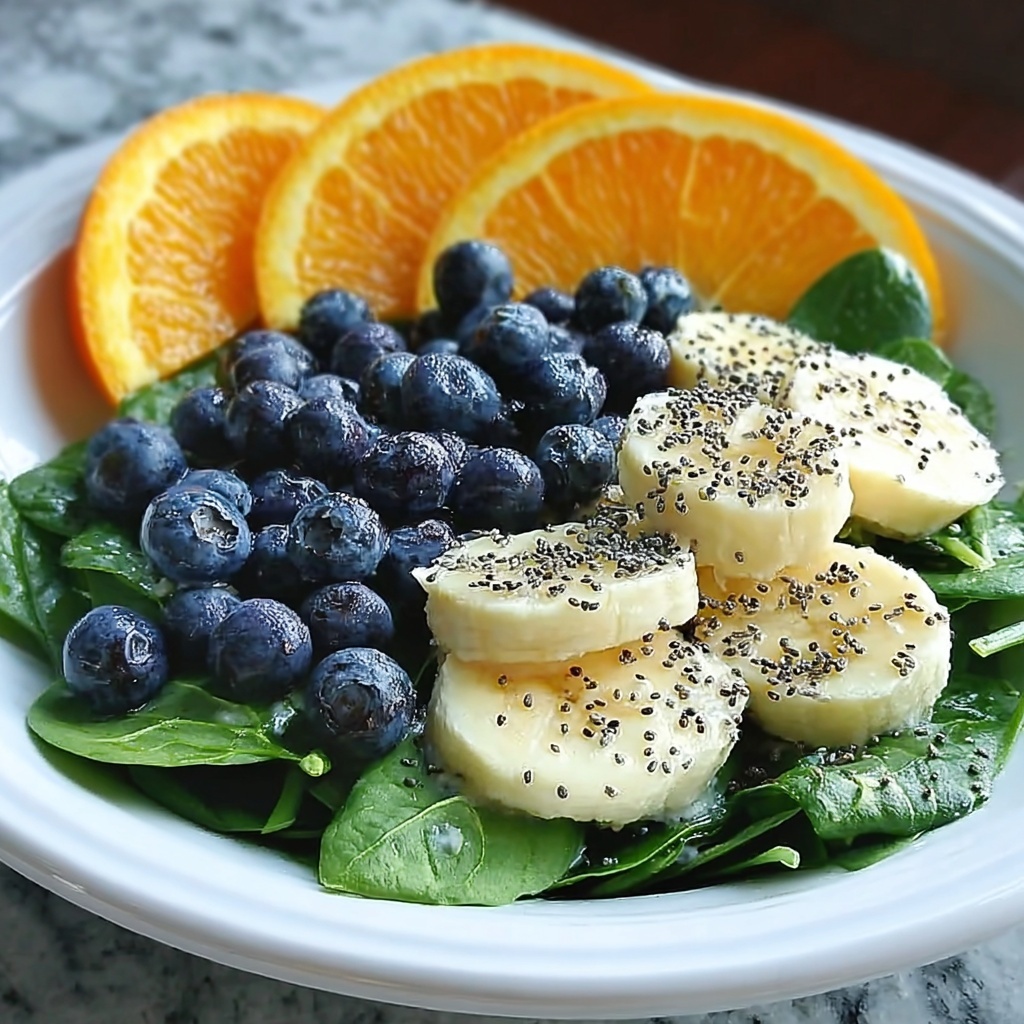 Blueberry Spinach Salad with Orange Poppy Seed Dressing Recipe - Recipe Image