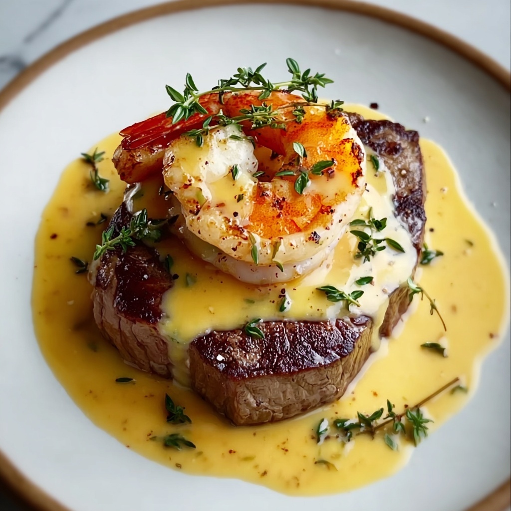 Surf and Turf with Hollandaise Sauce Recipe - Recipe Image