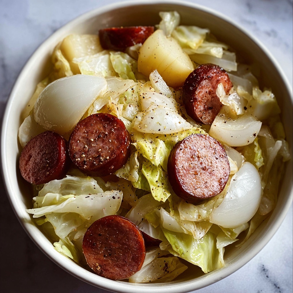 Slow Cooker Cabbage and Sausage Stew Recipe - Recipe Image