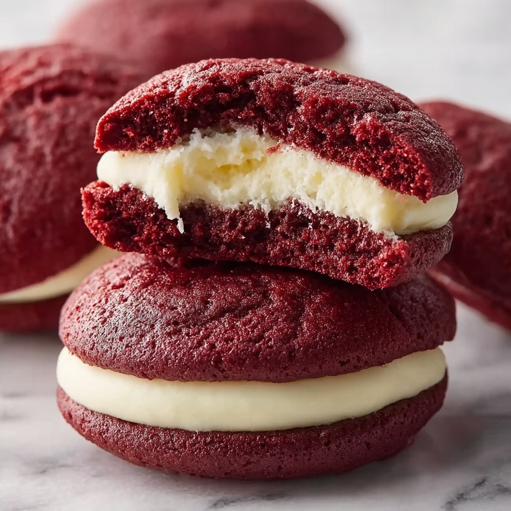 Red Velvet Cheesecake Stuffed Cookies Recipe - Recipe Image