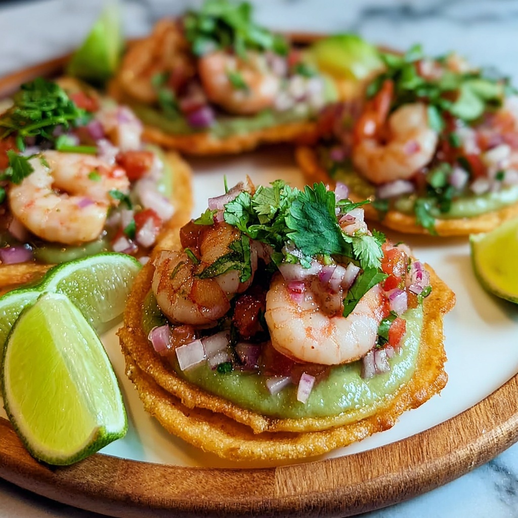 Citrus Shrimp Ceviche Tostadas Recipe - Recipe Image