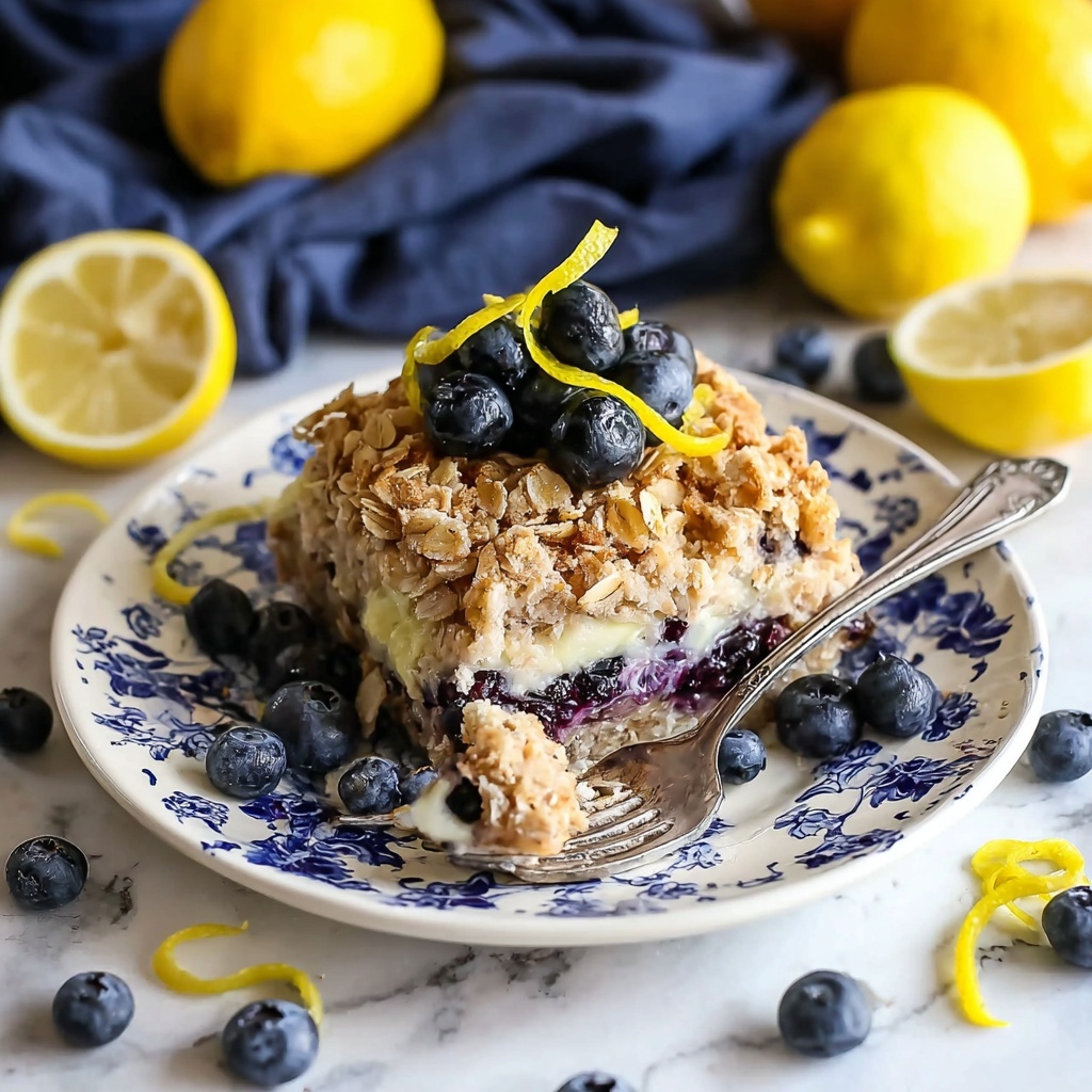Lemon Blueberry Baked Oatmeal Recipe - Recipe Image