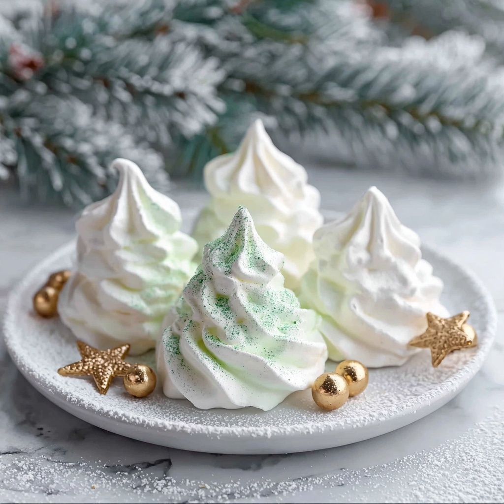 Christmas Meringue Cookies Recipe - Recipe Image
