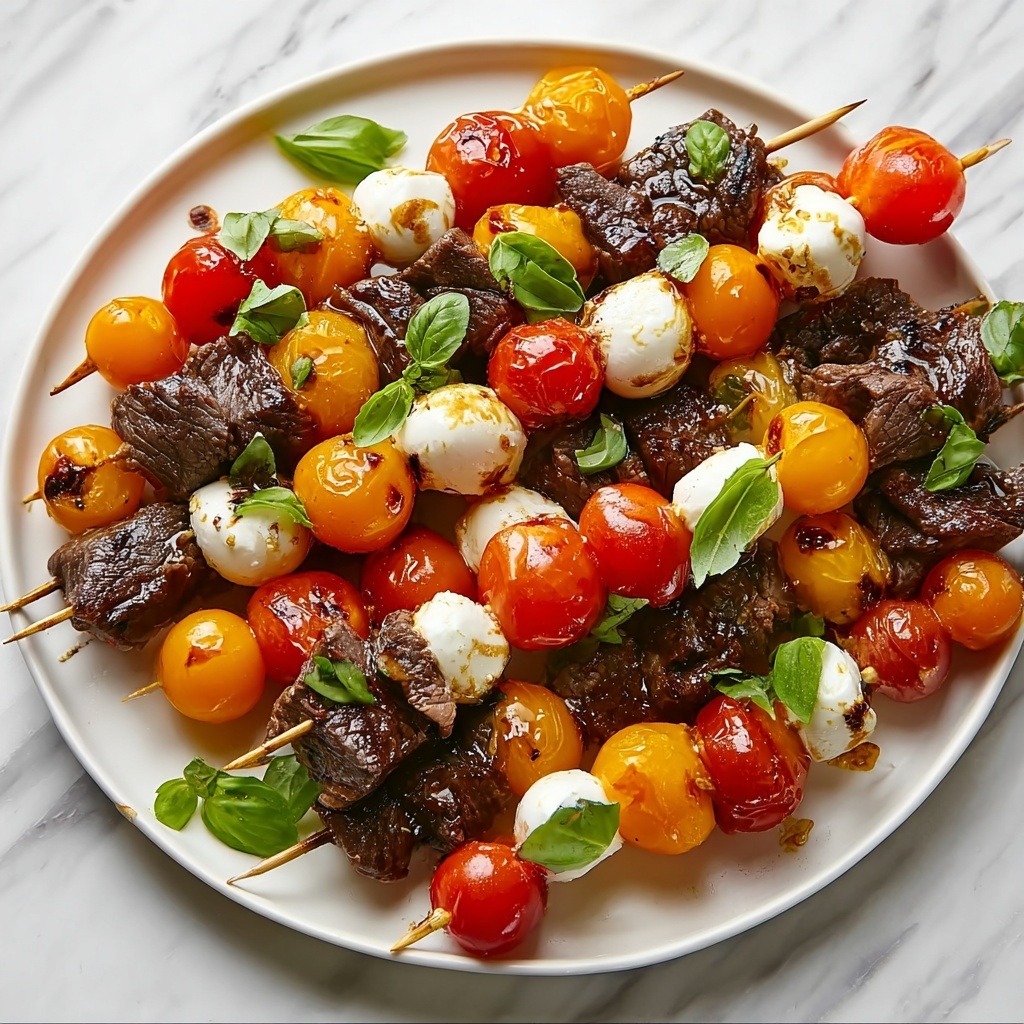 Beef Caprese Skewers Recipe - Recipe Image