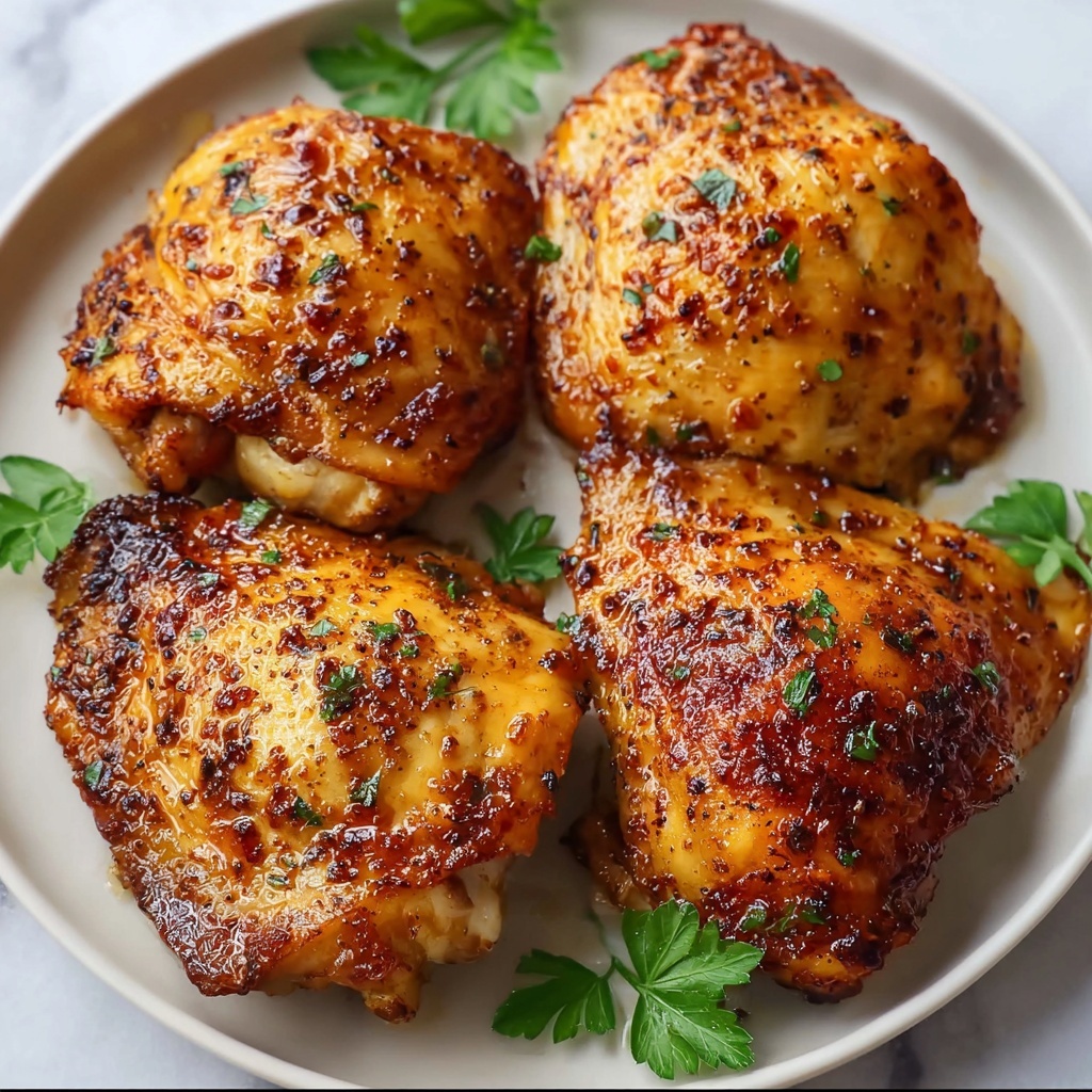 Oven Baked Boneless Chicken Thighs Recipe - Recipe Image