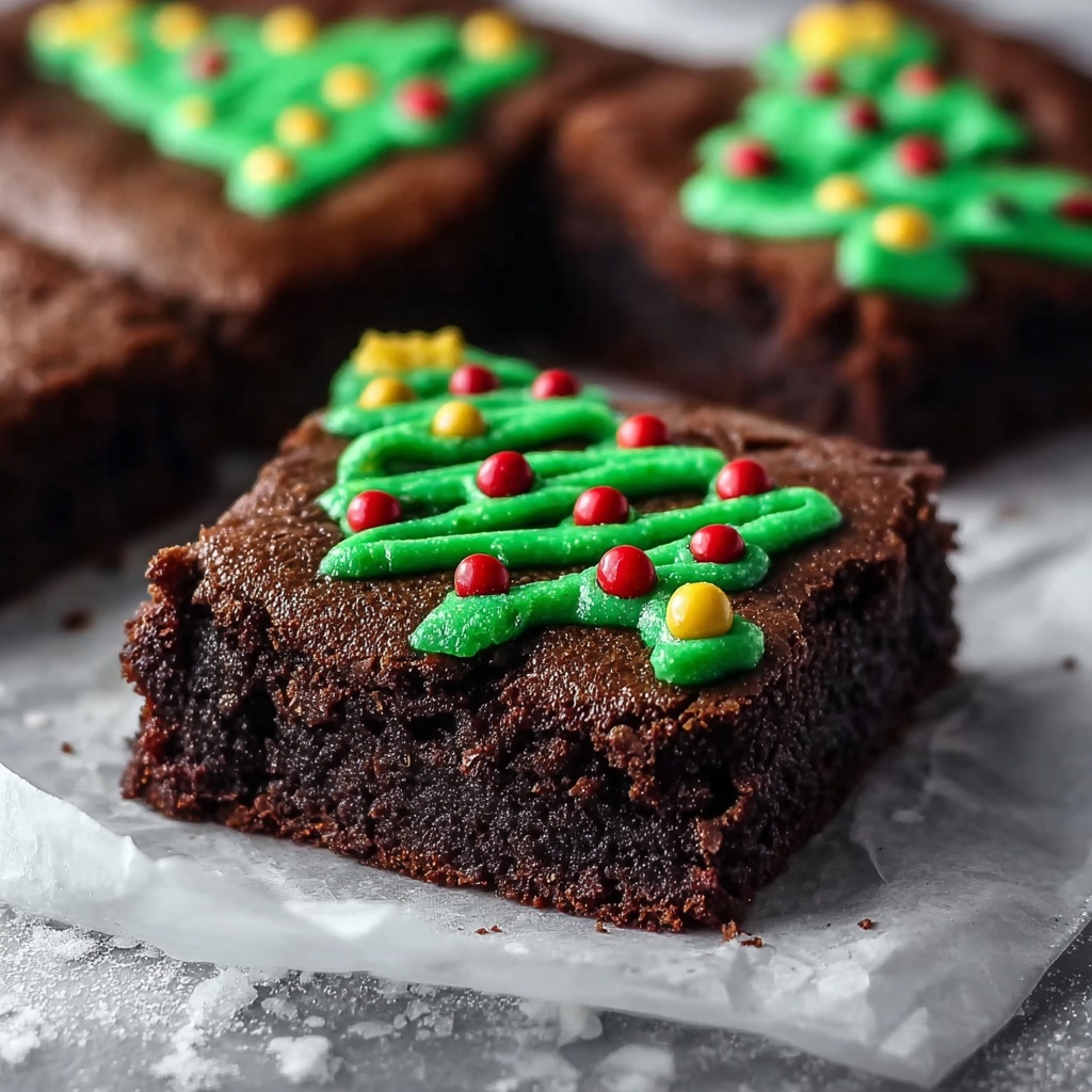 Christmas Tree Brownies Recipe - Recipe Image