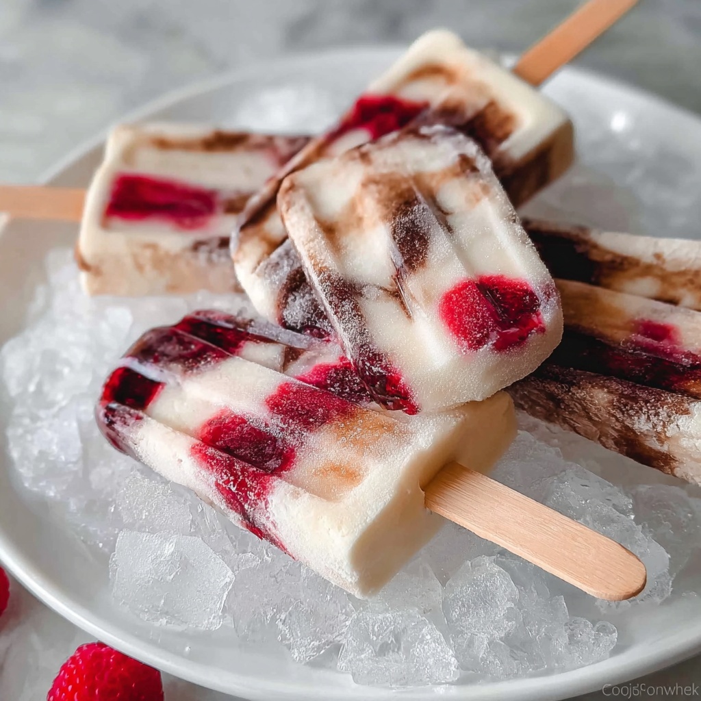 Frozen Cherry Cola Float Pops Recipe - Recipe Image