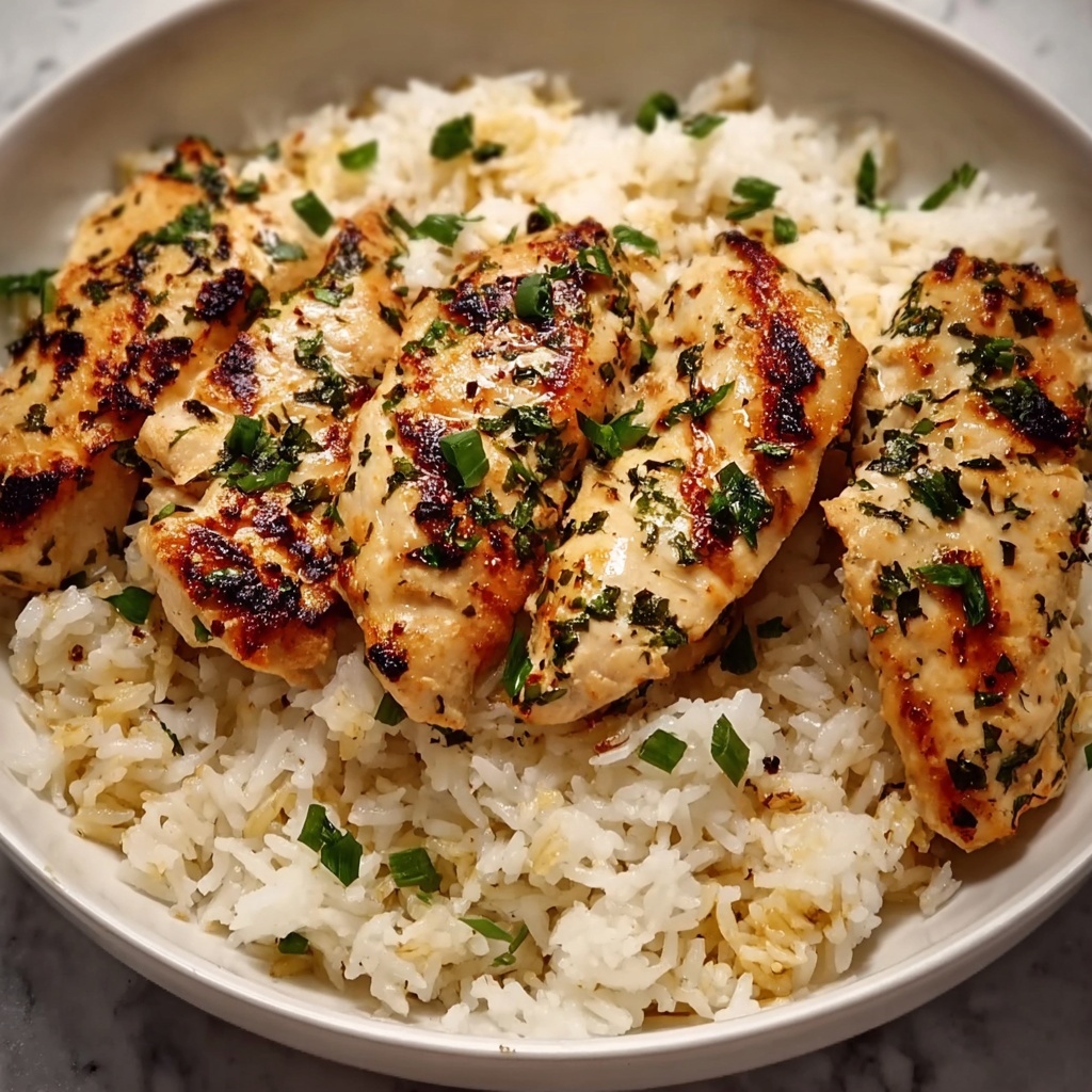 Chicken Scampi with Garlic Parmesan Rice Recipe - Recipe Image