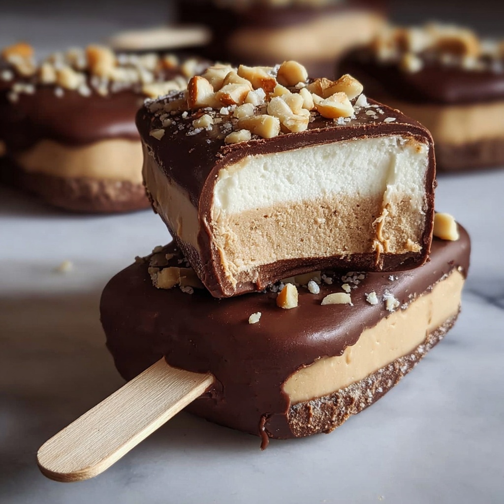 Frozen Peanut Butter Yogurt Bars Recipe - Recipe Image
