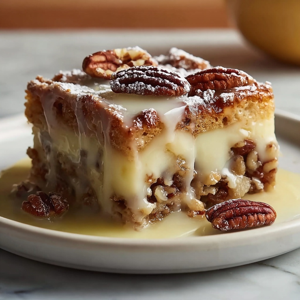 Pecan Pie Bread Pudding Recipe - Recipe Image