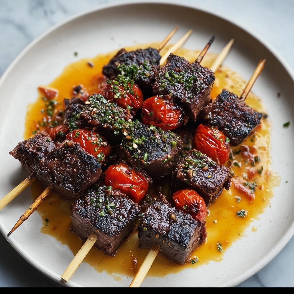Pizza Steak Skewers Recipe - Recipe Image
