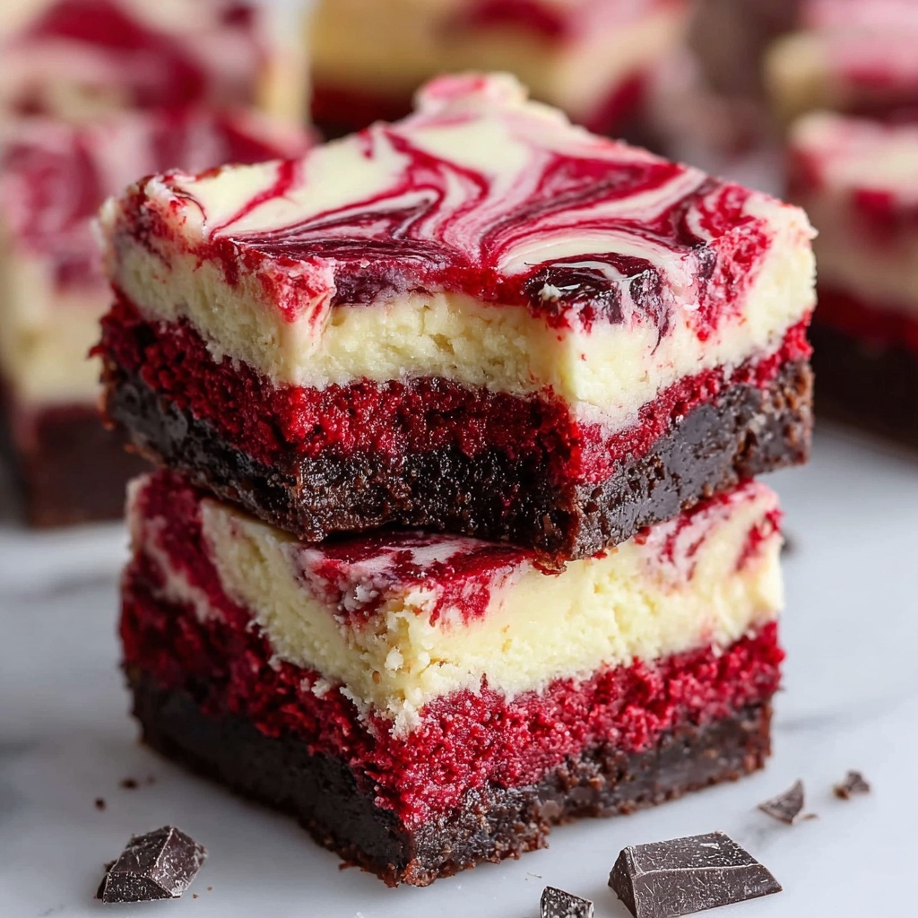 Decadent Red Velvet Cheesecake Brownies Recipe - Recipe Image