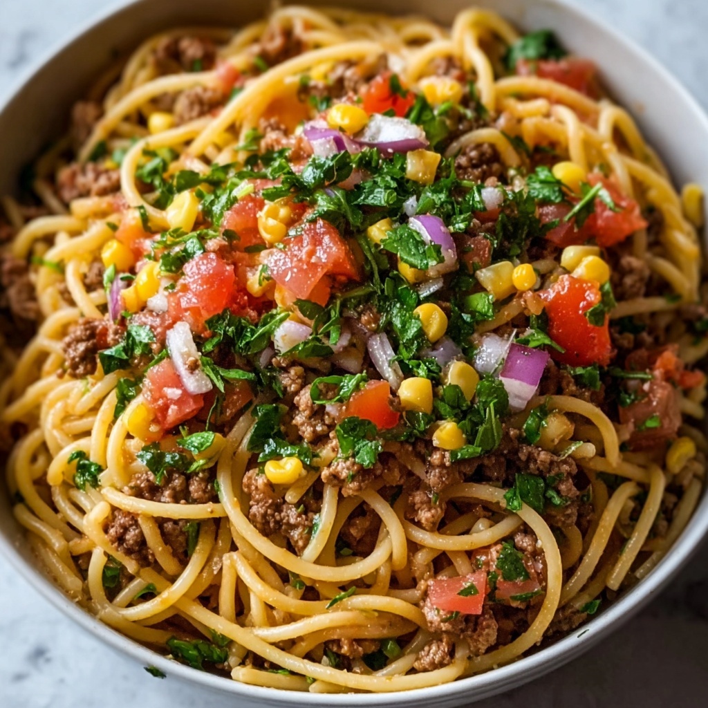 Taco Spaghetti Recipe - Recipe Image