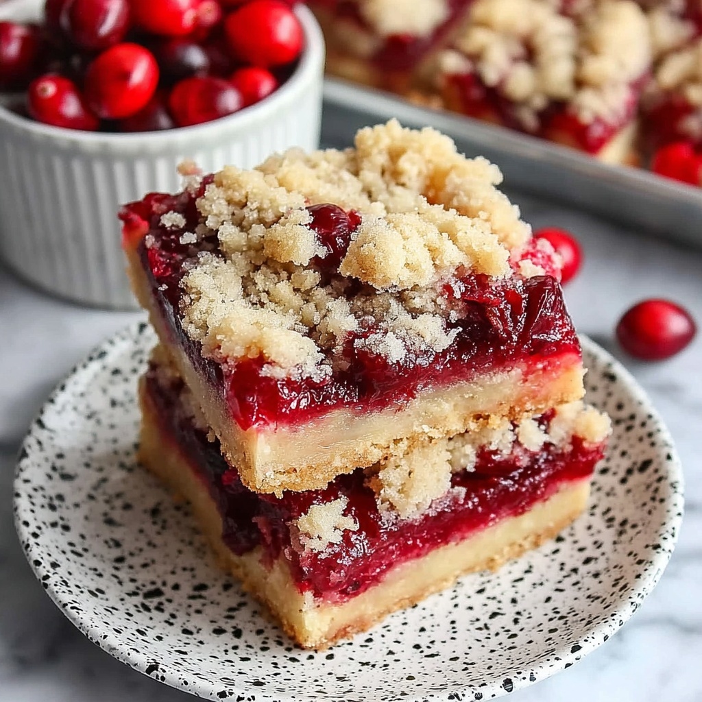 Cranberry Bars Recipe - Recipe Image
