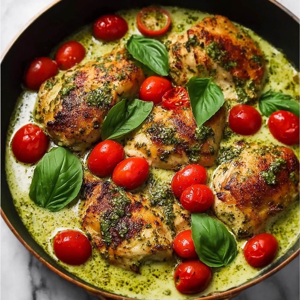 Creamy Pesto Chicken Recipe - Recipe Image