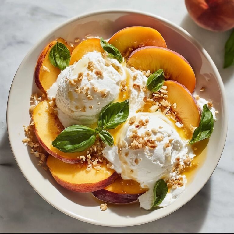 Peach and Burrata Caprese Salad Delight Recipe