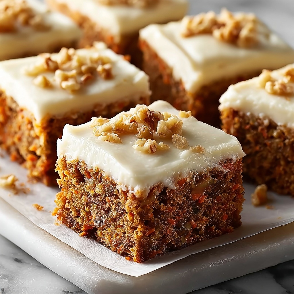 Decadent Carrot Cake Bars with Cream Cheese Frosting Recipe - Recipe Image