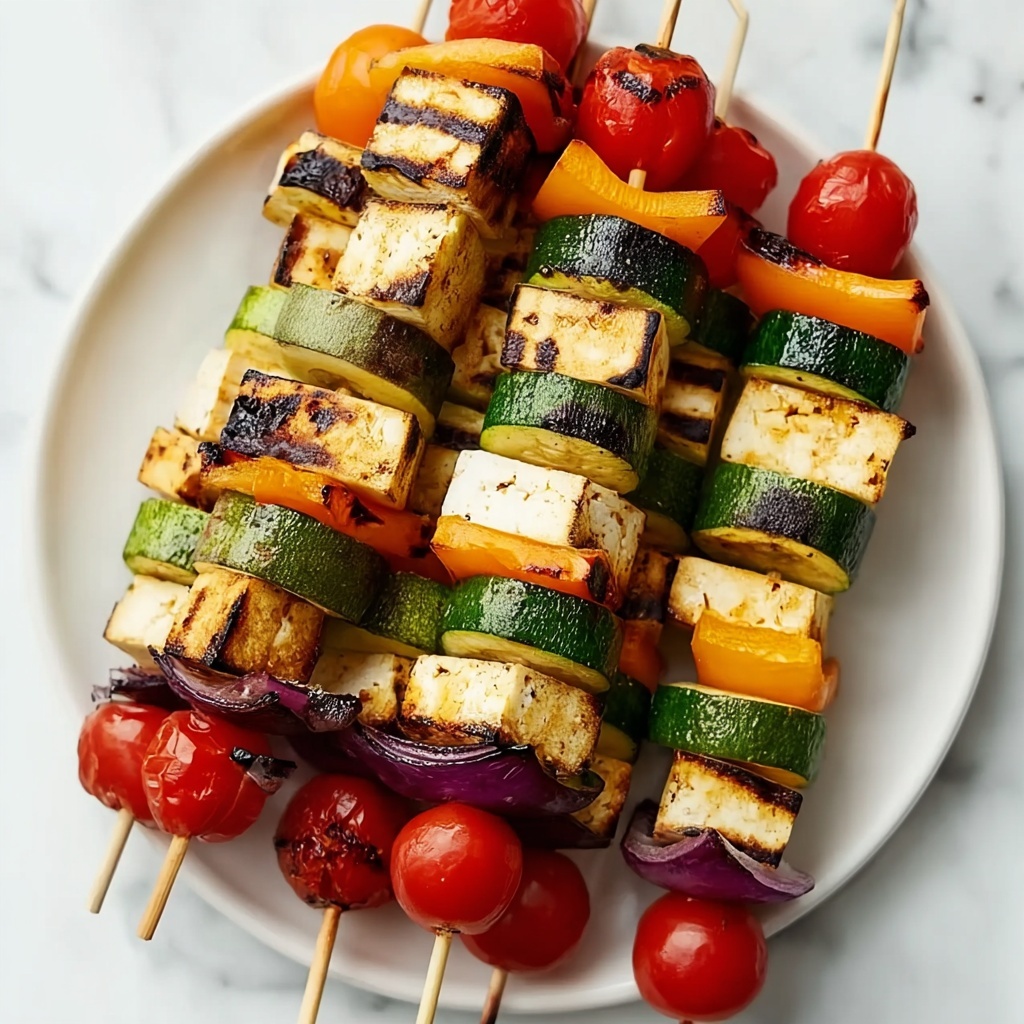 Grilled Greek Halloumi Kebabs Recipe - Recipe Image