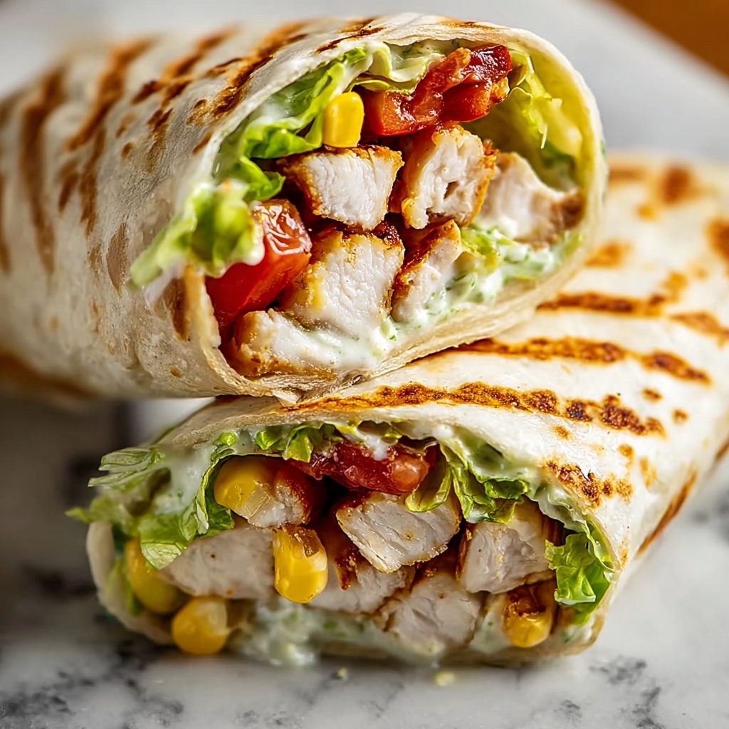 Chicken BLT Wraps Recipe - Recipe Image