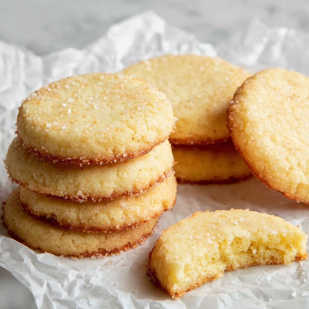 Butter Sugar Cookies with Coarse Sugar Crust Recipe - Recipe Image