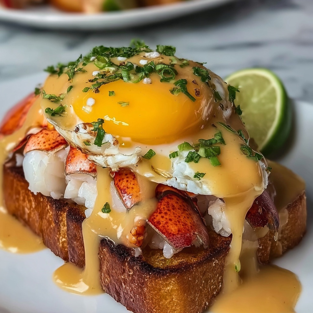 Bay Lobster Eggs Benedict with Cajun Hollandaise Recipe - Recipe Image