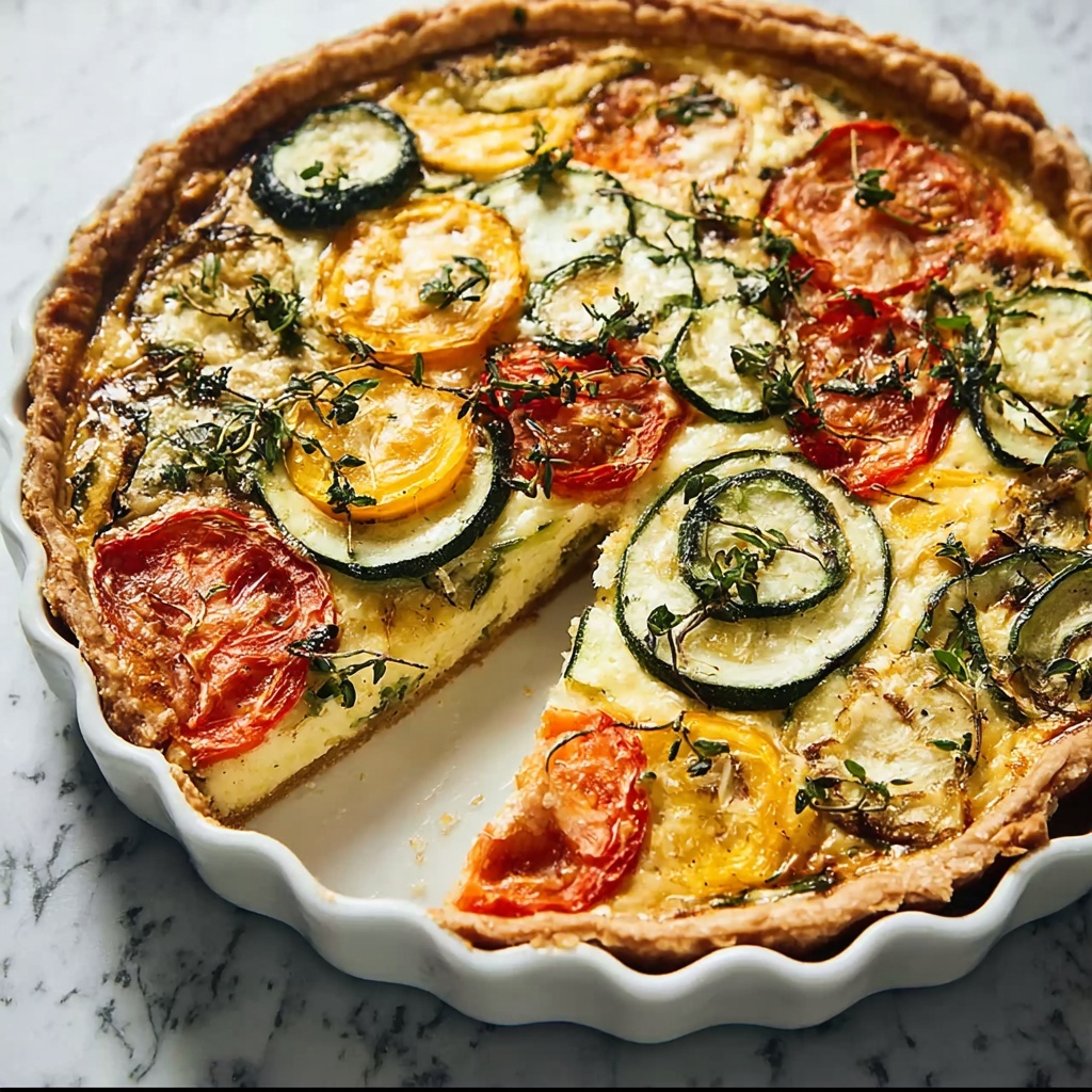 Crustless Garden Vegetable Quiche Recipe - Recipe Image