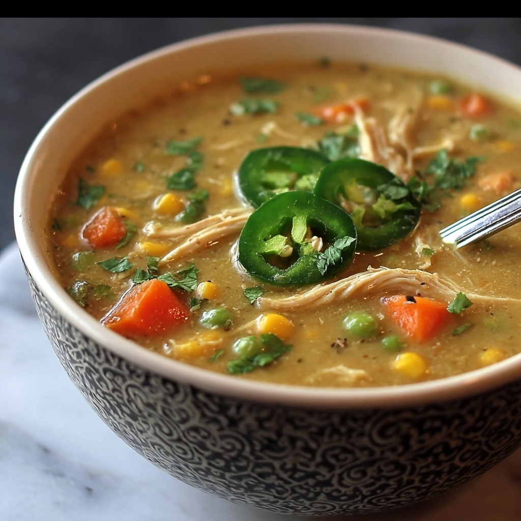Crock Pot Green Enchilada Chicken Soup Recipe - Recipe Image