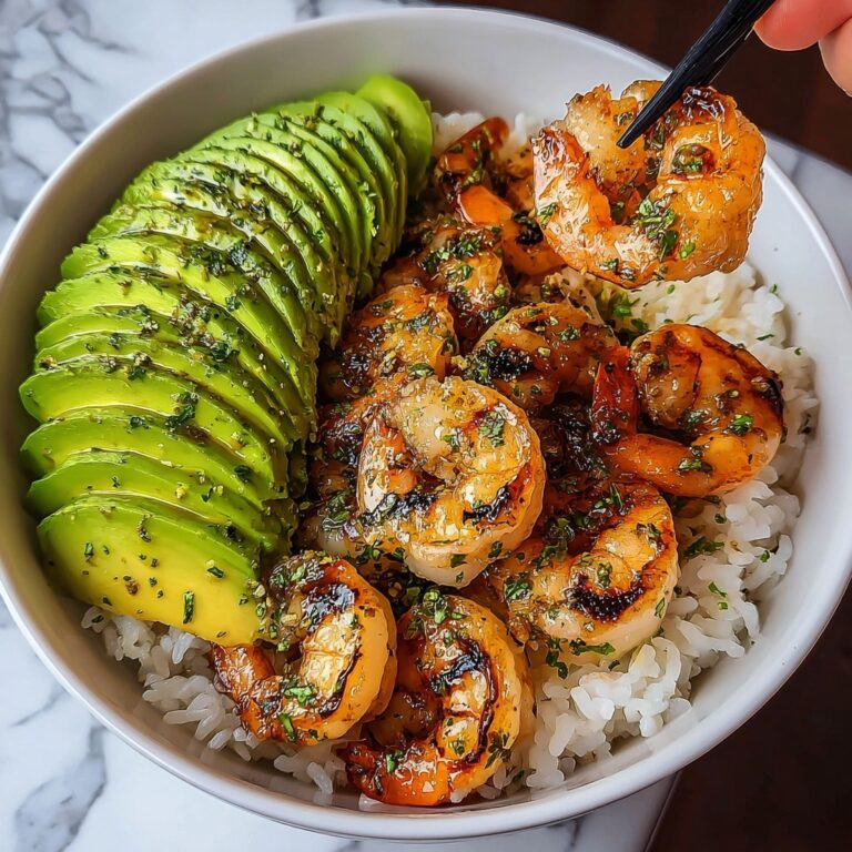 Spicy Shrimp and Avocado Rice Bowl Recipe