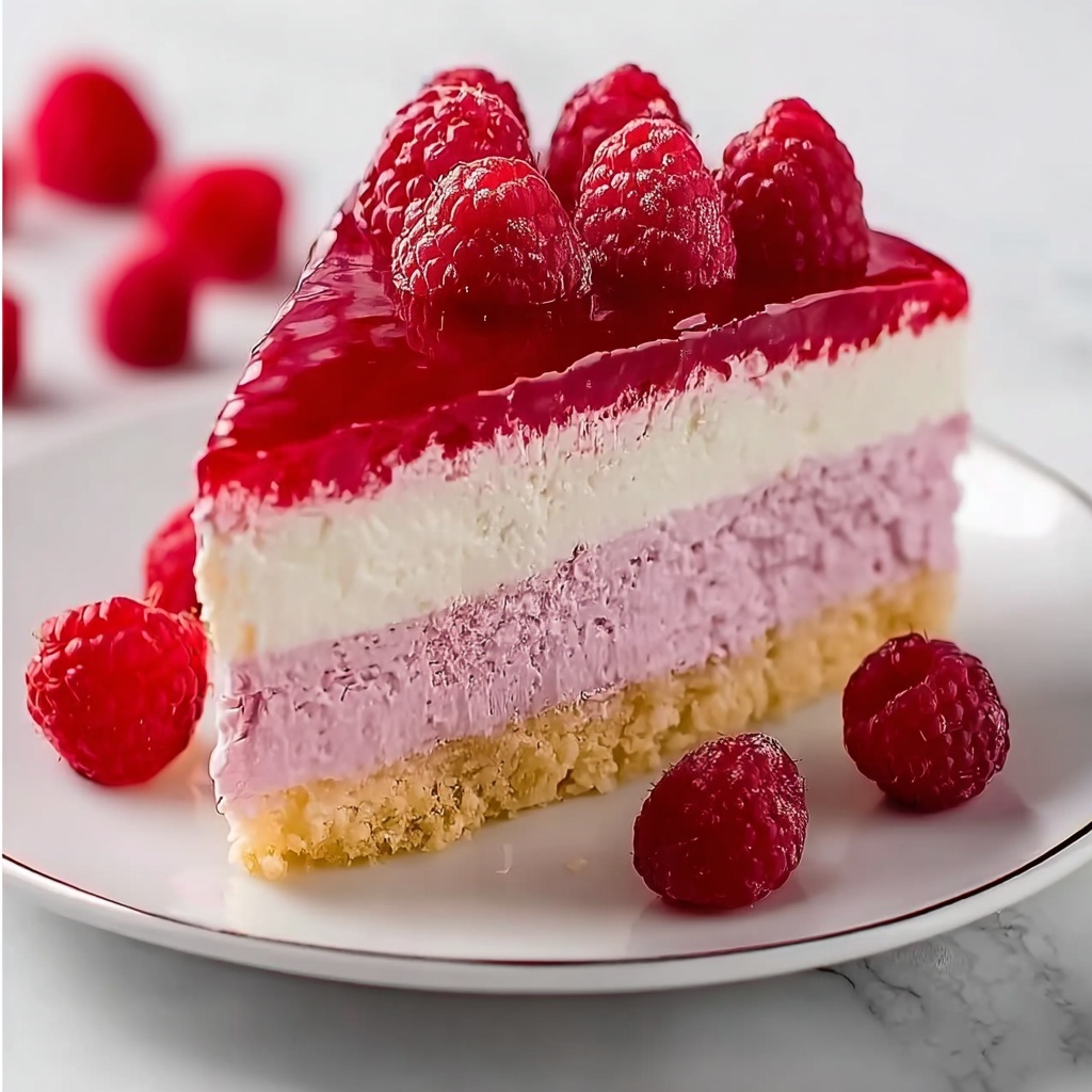 No Bake Raspberry Cheesecake Recipe - Recipe Image