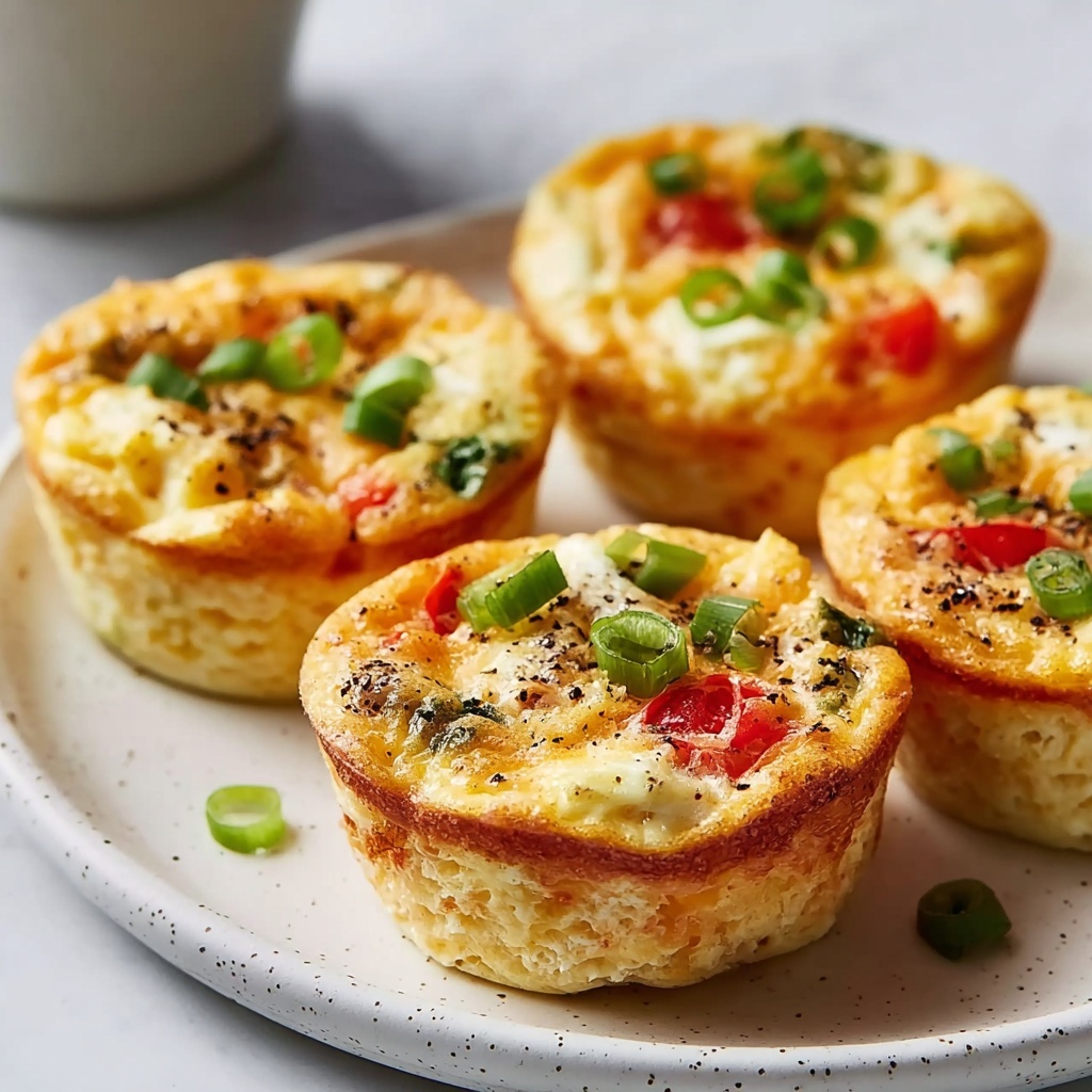 Egg White Muffins with Spinach, Bell Peppers, and Feta Recipe - Recipe Image